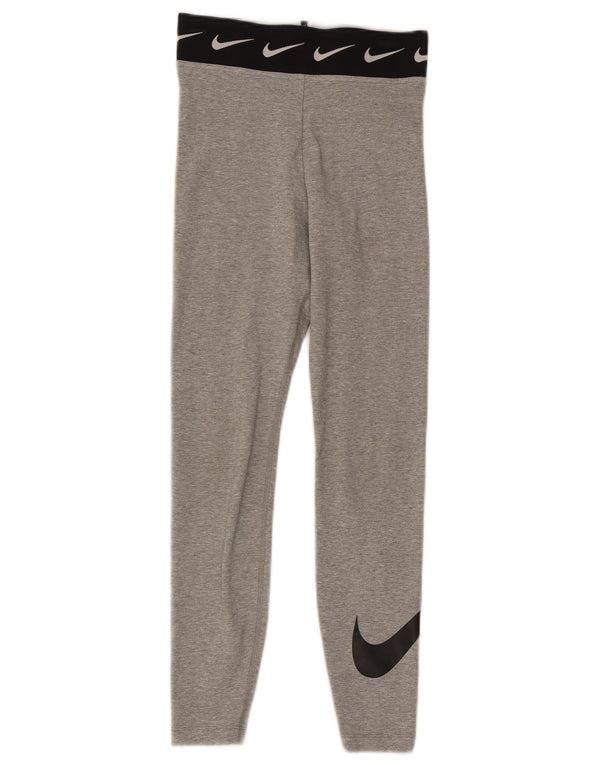 Nike ženske grafičke tajice UK 4 XS sivi pamuk u boji