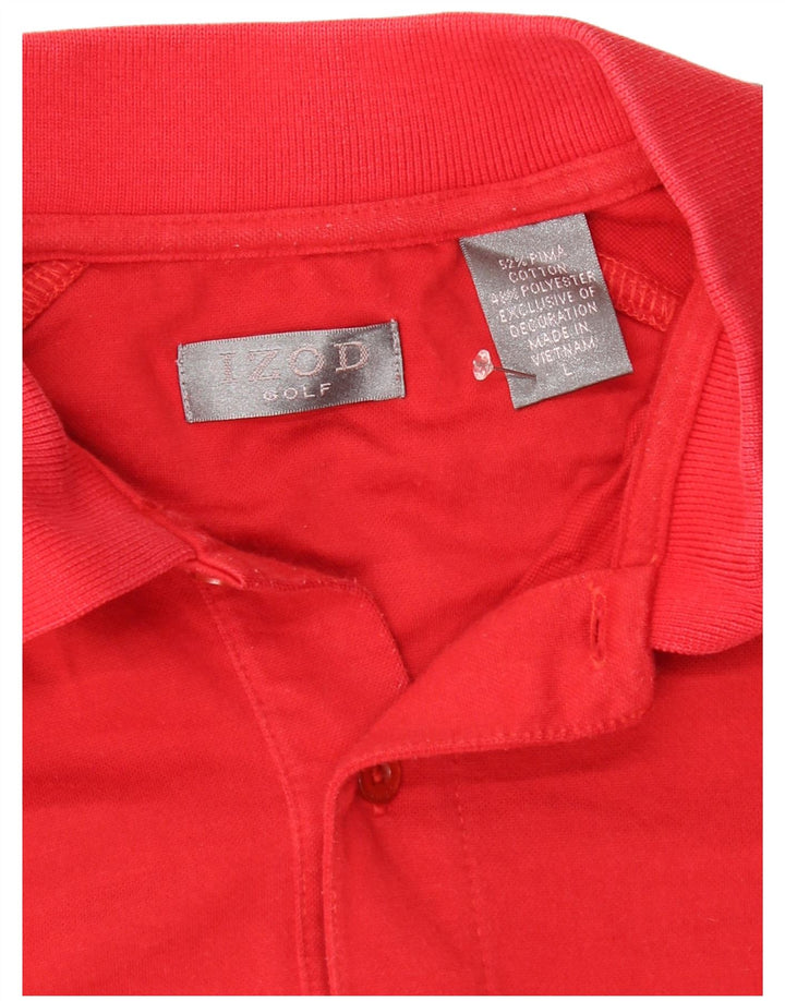 IZOD muška polo majica velika crvena pamuk