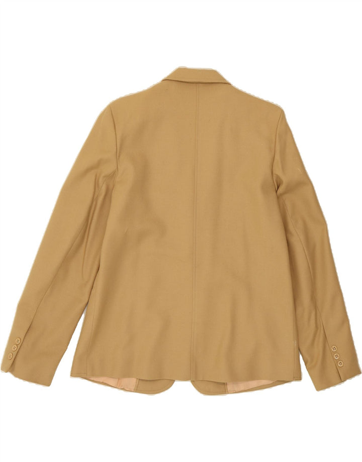 MICHAEL JACOBS Womens 1 Button Blazer Jacket UK 18 XL Beige New Wool Vintage Michael Jacobs and Second-Hand Michael Jacobs from Messina Hembry 