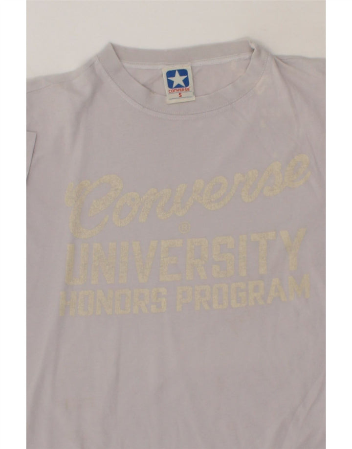 CONVERSE Mens Graphic T-Shirt Top Small Purple Cotton Vintage Converse and Second-Hand Converse from Messina Hembry 