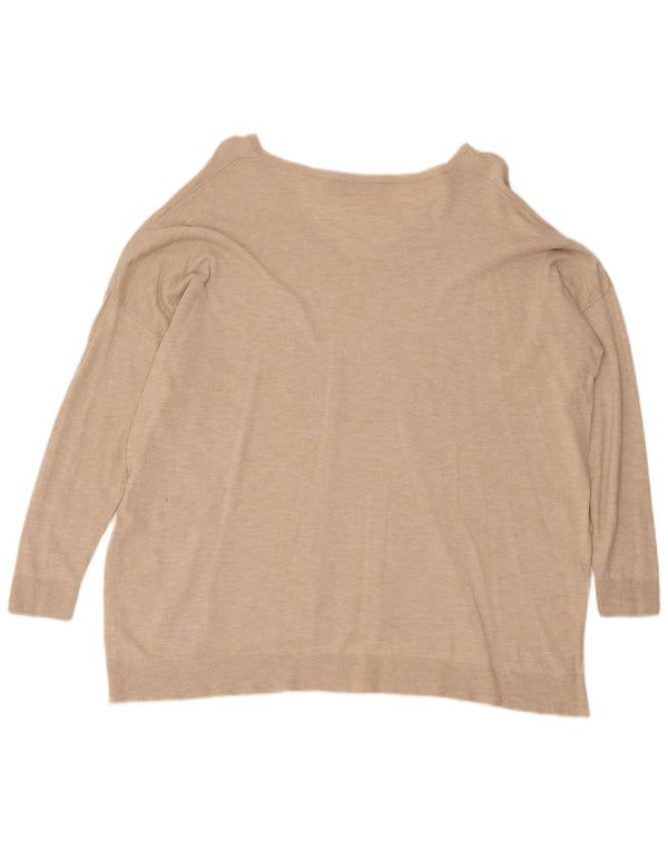 Polo Ralph Lauren ženski pulover s velikim V-izrezom UK 10 Small Beige