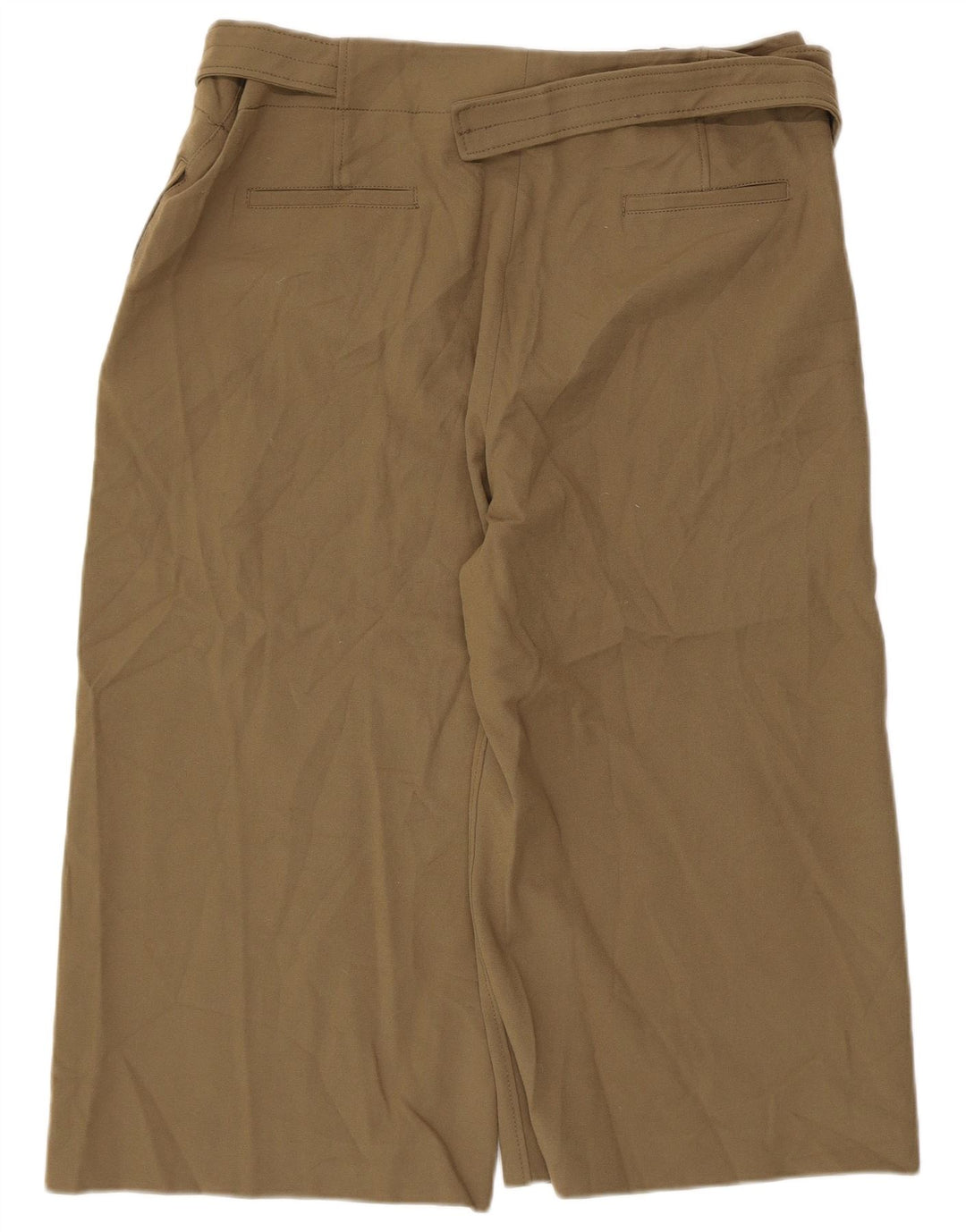 Zara ženske kapri hlače 2XL W36 L20 kaki poliester