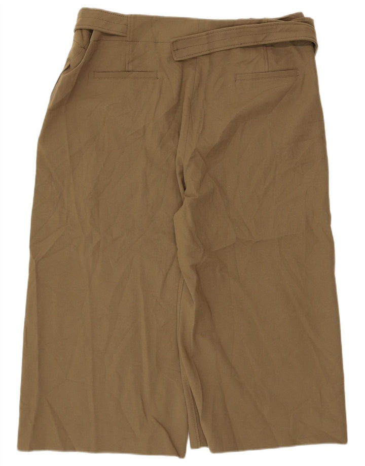 Zara ženske kapri hlače 2XL W36 L20 kaki poliester
