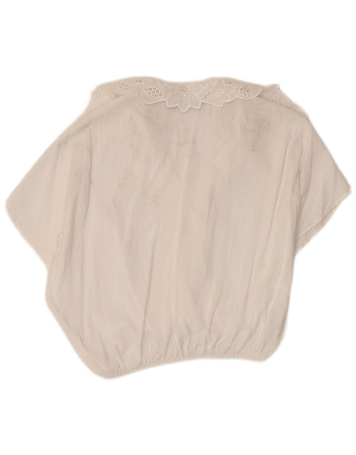 Zara ženski gornji dio kratke bluze UK 10 Small White