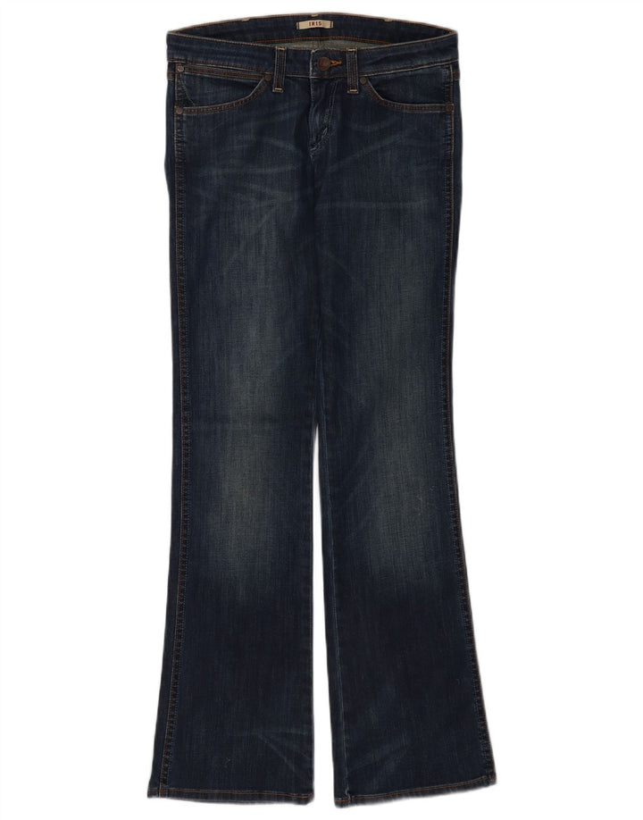 Wrangler ženske traperice Iris Bootcut W27 L32 tamnoplavi pamuk