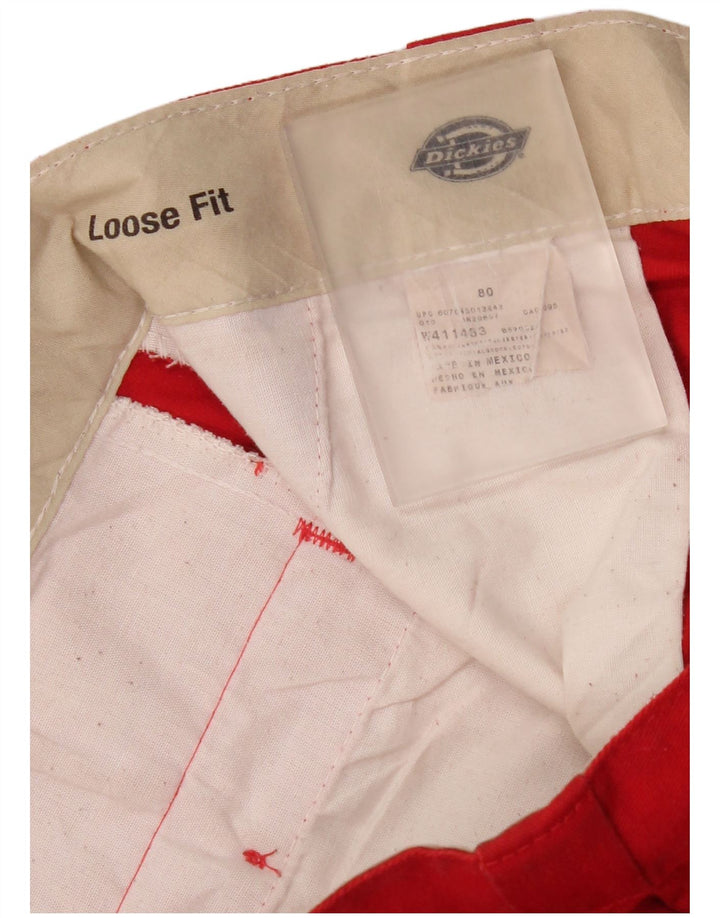 Dickies muške široke kargo hlače W36 L33 crveni poliester