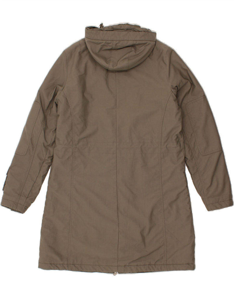 ADIDAS Womens Hooded Windbreaker Coat UK 16 Large Grey Polyester Vintage Adidas and Second-Hand Adidas from Messina Hembry 