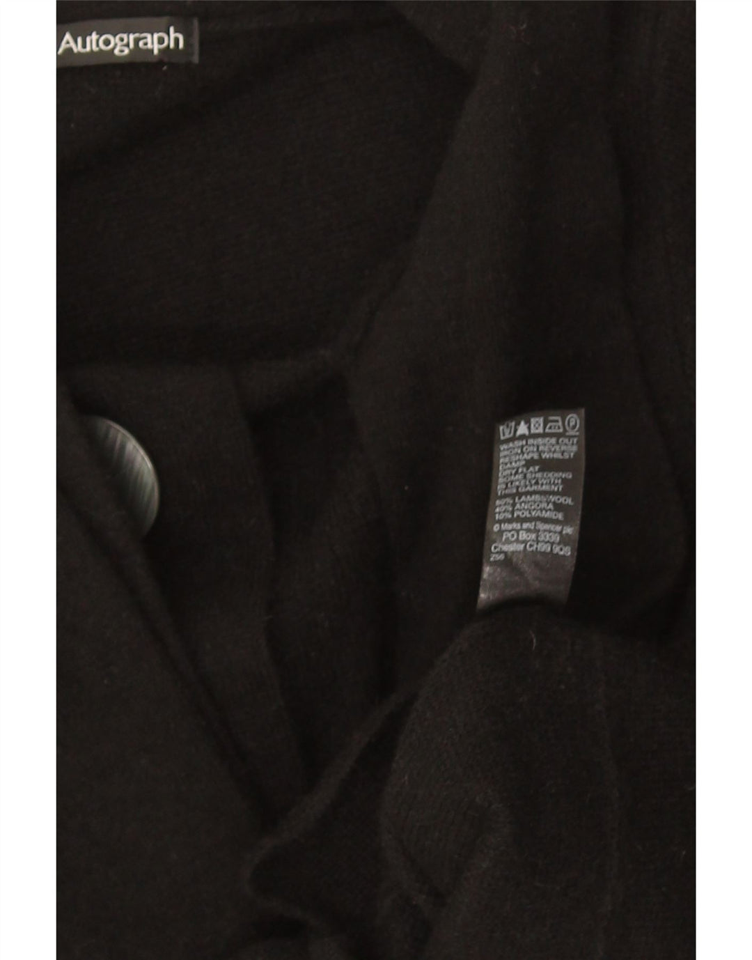Marks & Spencer ženski džemper s autogramom UK 10 mali crni
