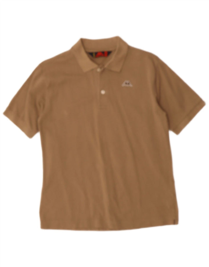 KAPPA Mens Polo Shirt XS Brown Cotton