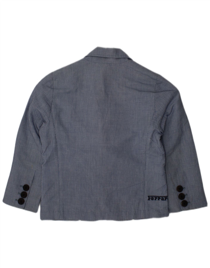 Sako s 2 gumba Ferrari za dječake 3-4 godine s plavim prugama