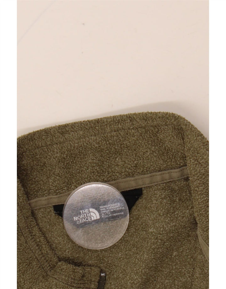 THE NORTH FACE muški džemper od flisa s patentnim izrezom XL kaki boje
