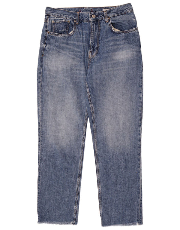 Zara ženske sužene traperice visokog struka EU 42 Large W32 L29 Plave