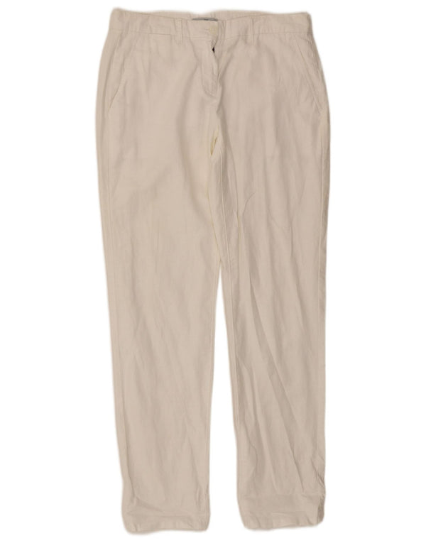 Gap ženske uske chino hlače UK 4 XS W30 L29 bijelo laneno