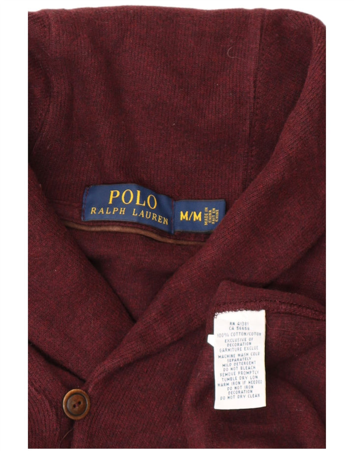 POLO RALPH LAUREN Muški džemper sa šalom i ovratnikom Srednji bordo pamuk