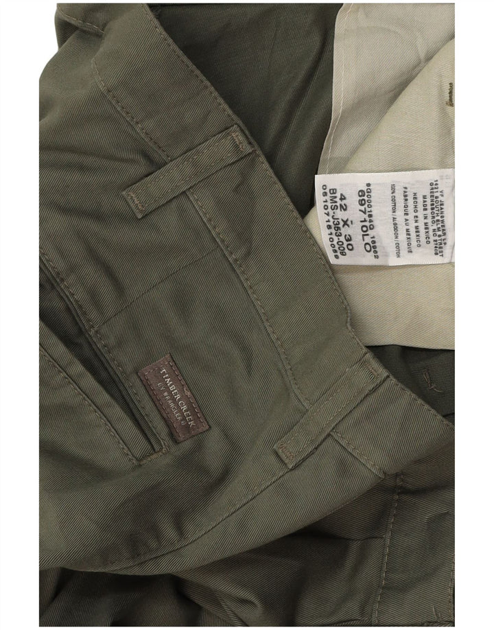 WRANGLER Muške chino hlače s klinovima Timber Creek W42 L30 kaki pamuk