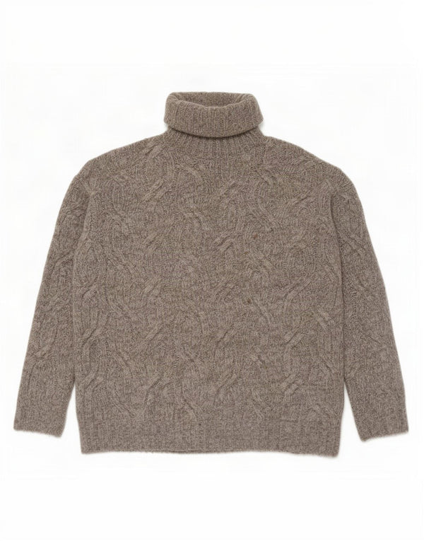 Marks & Spencer ženski pulover s velikim ovratnikom UK 10 Small Gray