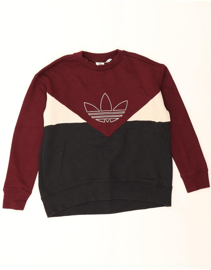 Adidas ženski džemper s grafičkim motivima UK 10 Small Black Colourblock