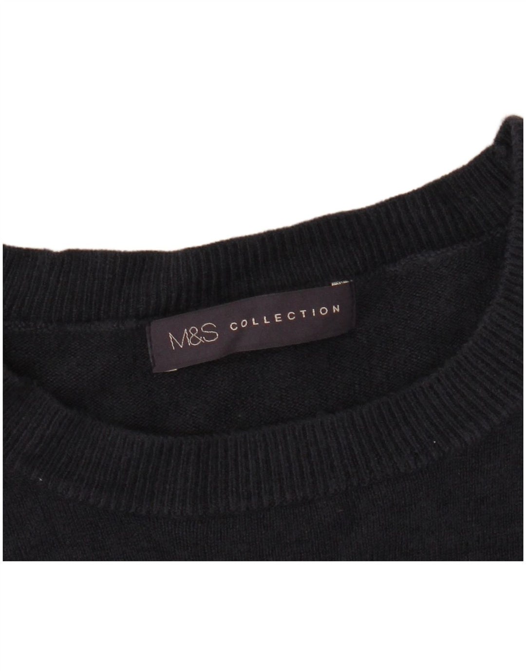 Marks & Spencer ženski džemper s okruglim izrezom UK 14 Srednje tamnoplava