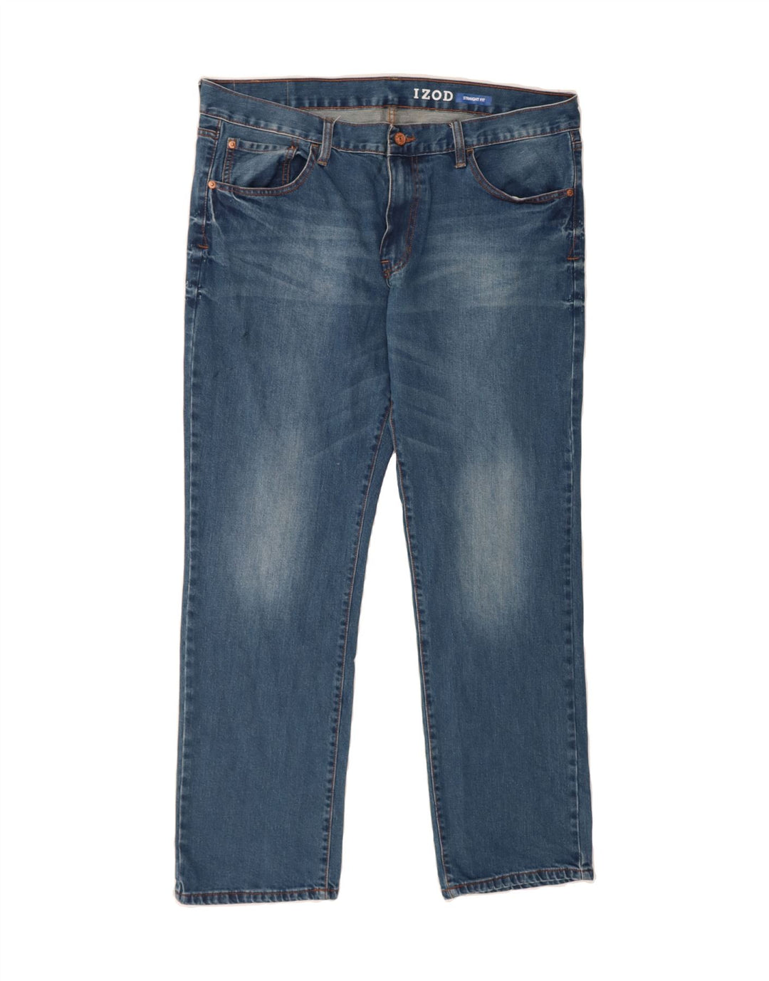 IZOD Mens Straight Jeans W38 L32 Blue Cotton Vintage Izod and Second-Hand Izod from Messina Hembry 