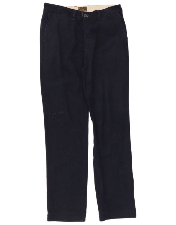 Woolrich muške ravne chino hlače W33 L33 tamnoplavi pamuk