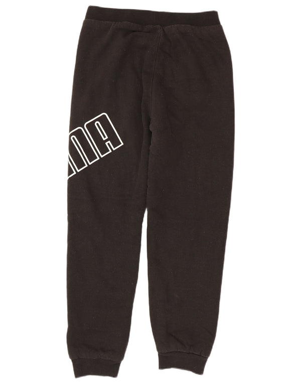 Puma Boys Graphic Trenirka Hlače Joggers 14-15 Years Large Black Cotton