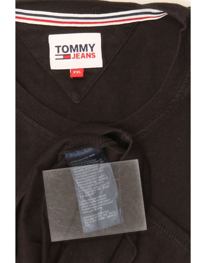 TOMMY HILFIGER Muška majica dugih rukava 2XL crni pamuk