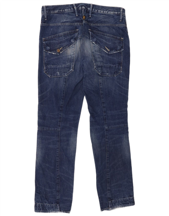 G-Star muške ravne traperice W36 L32 plavi patchwork pamuk