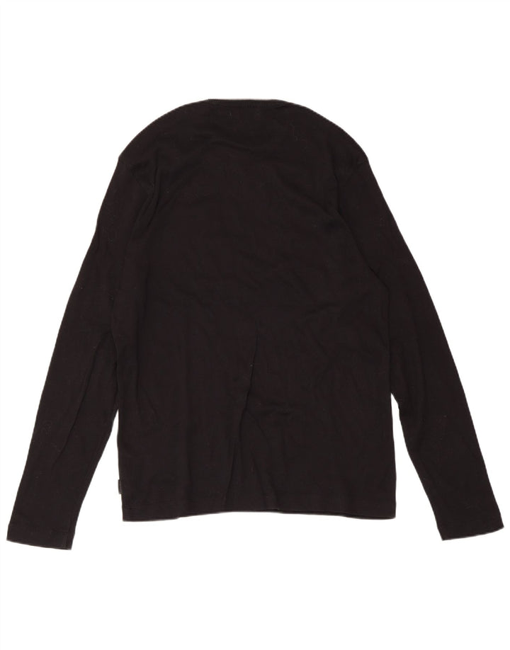 Calvin Klein muški džemper s okruglim izrezom Srednji crni pamuk