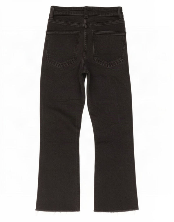 Zara ženske crop bootcut traperice EU 36 XS W26 L23 crne