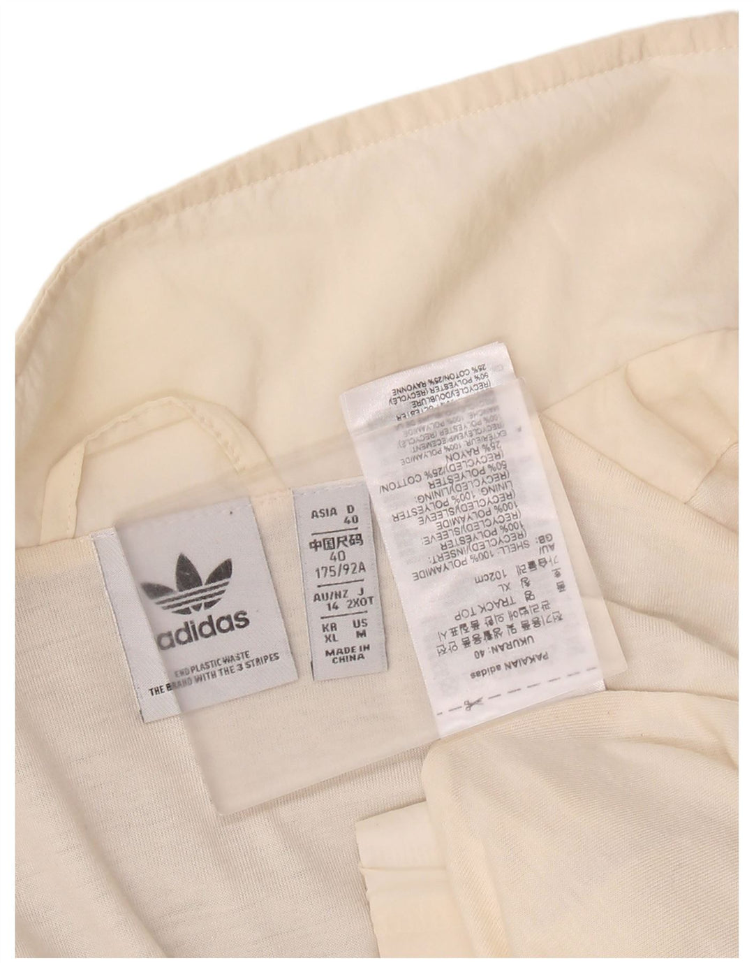 Adidas ženska gornja jakna trenirke s grafičkim motivima UK 14 Large Off White Polyamide