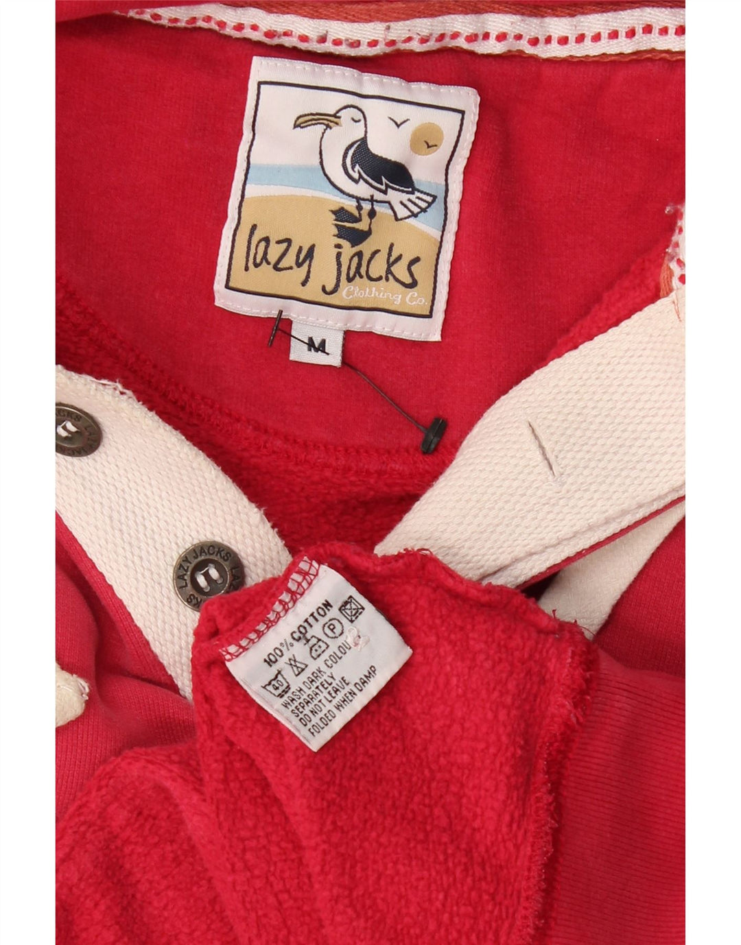 VINTAGE muška majica s kapuljačom srednje veličine, crveni pamuk