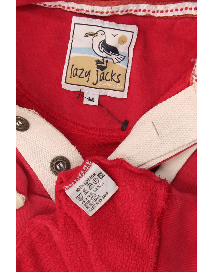 VINTAGE muška majica s kapuljačom srednje veličine, crveni pamuk