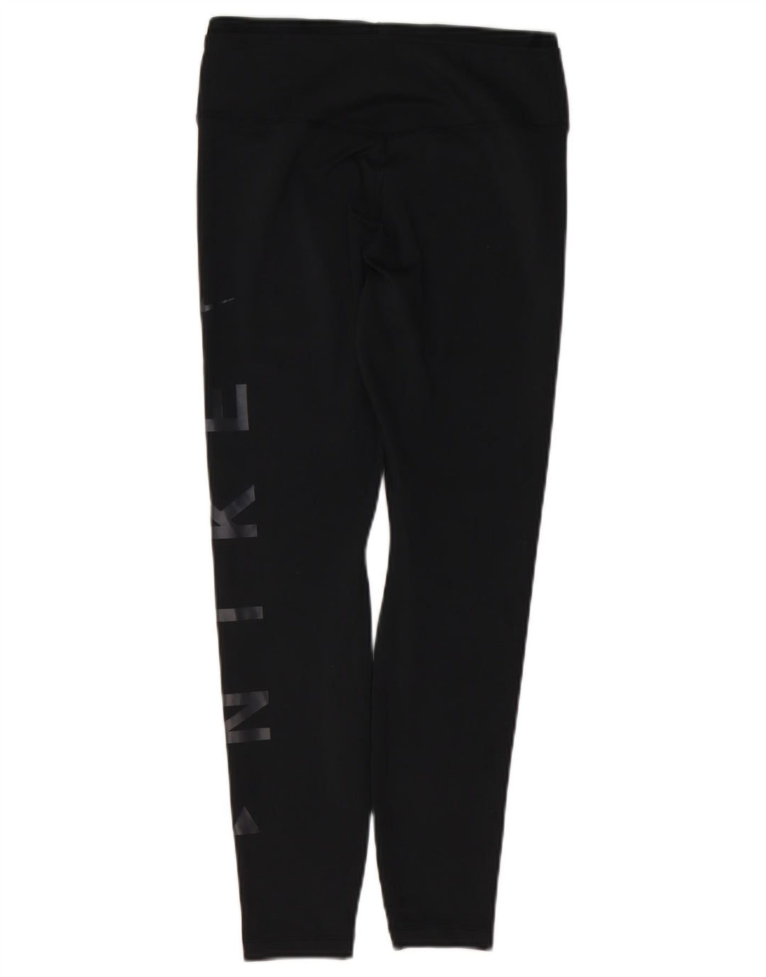 NIKE Ženske Dri Fit grafičke tajice UK 12 Srednje crni poliester