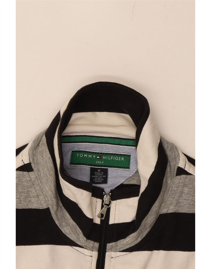 TOMMY HILFIGER Womens Top Long Sleeve UK 12 Medium Multicoloured Striped Vintage Tommy Hilfiger and Second-Hand Tommy Hilfiger from Messina Hembry 