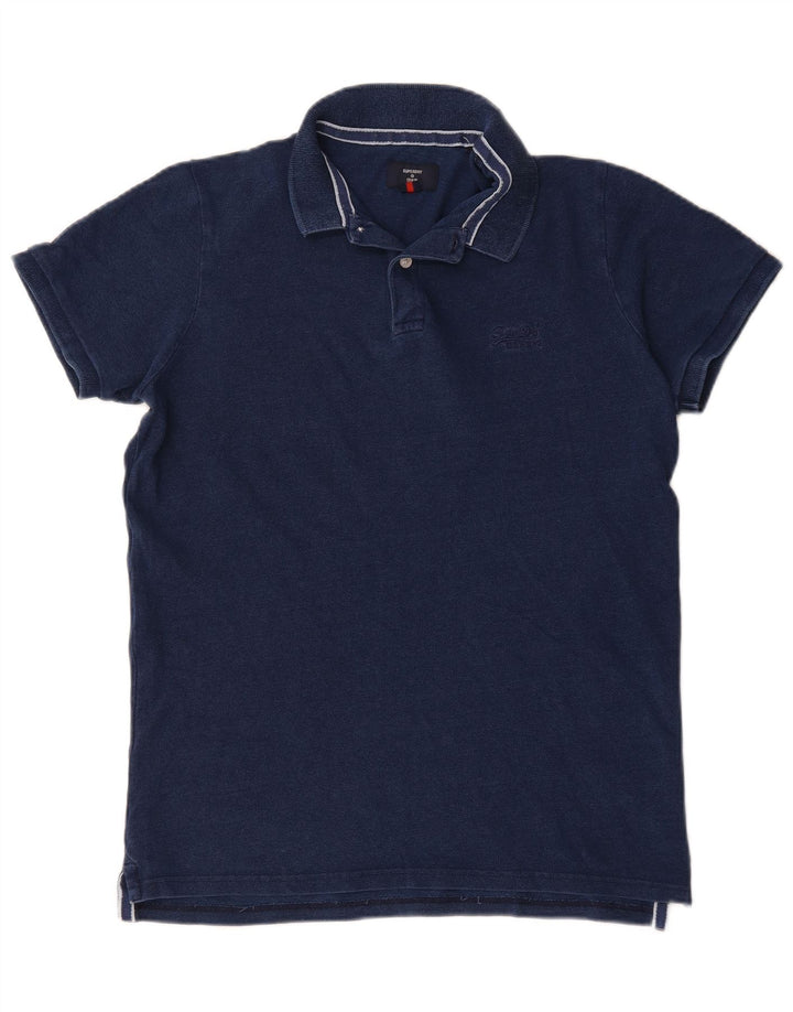 Superdry muška polo majica XL tamnoplavi pamuk