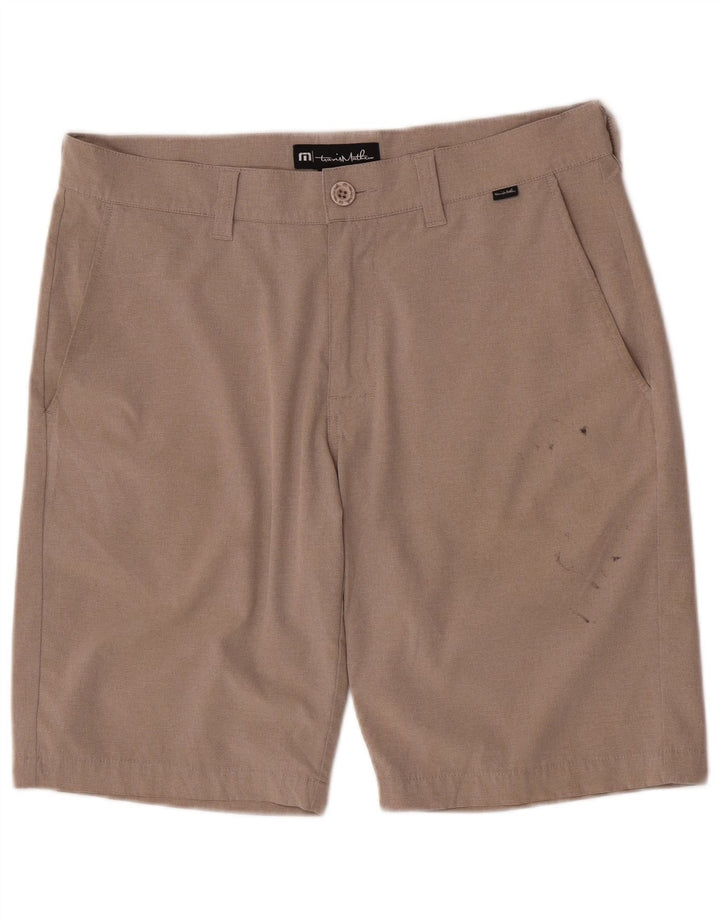 Travis Mathew muške chino kratke hlače standardnog kroja W32 srednje bež poliester