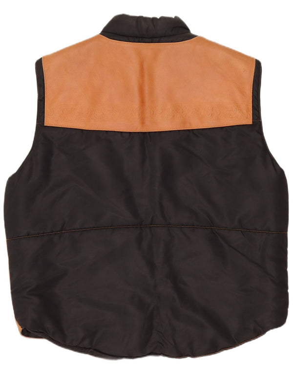 Vintage muška kožna jakna UK 40 velika smeđa paisley koža