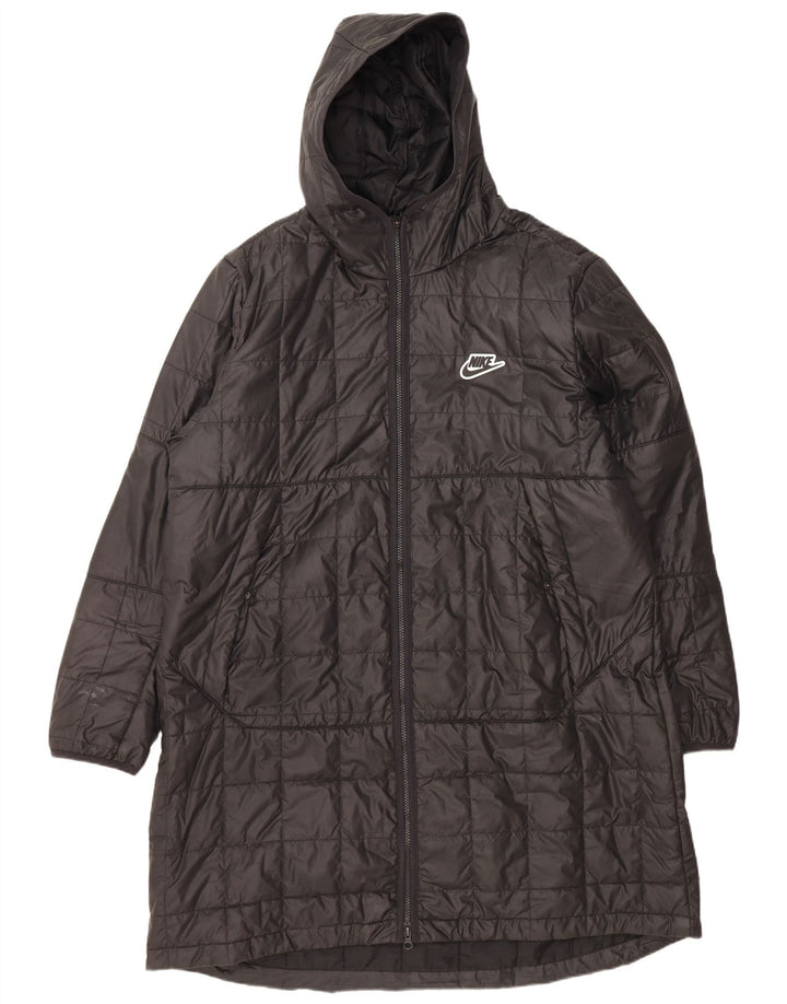 NIKE muški podstavljeni kaput s kapuljačom UK 42 XL crni poliester