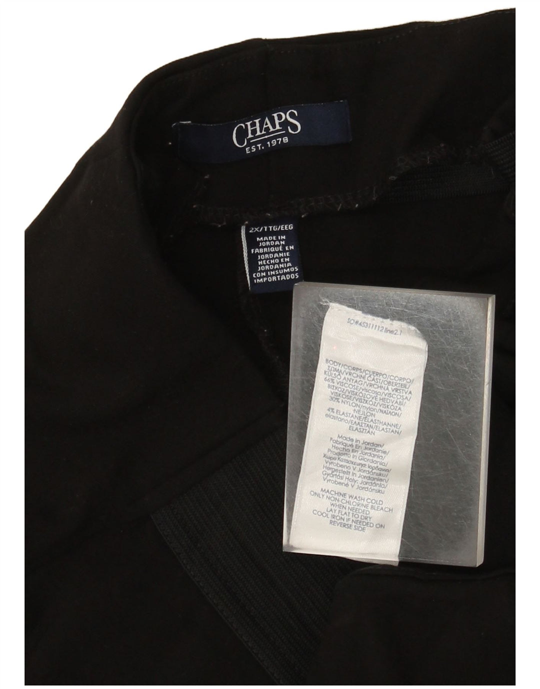 Chaps ženske tajice UK 20 2XL crna viskoza