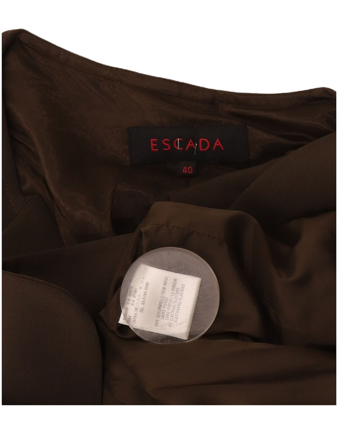 Escada ženski sako sa 2 gumba EU 40 srednje smeđe vune