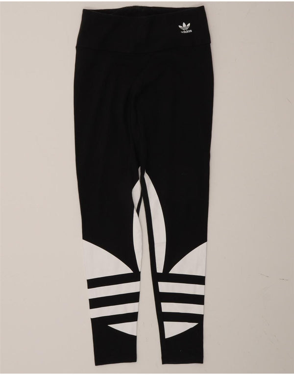 Adidas ženske grafičke tajice UK 10 Small Black Colourblock