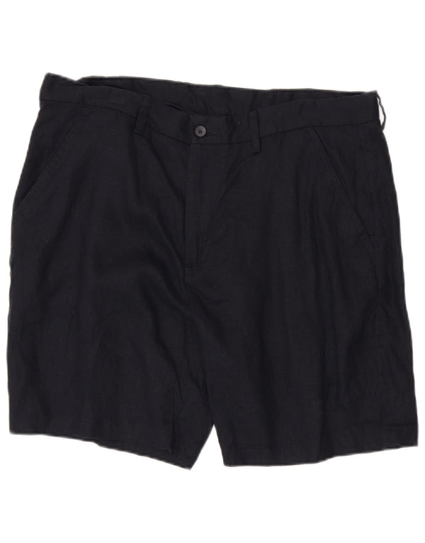 Zara muške chino kratke hlače XL W34 tamnoplavi lan
