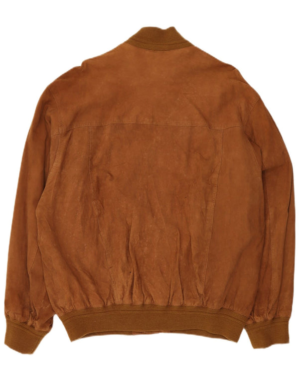 VINTAGE muška bomber jakna od brušene kože IT 58 4XL smeđa koža