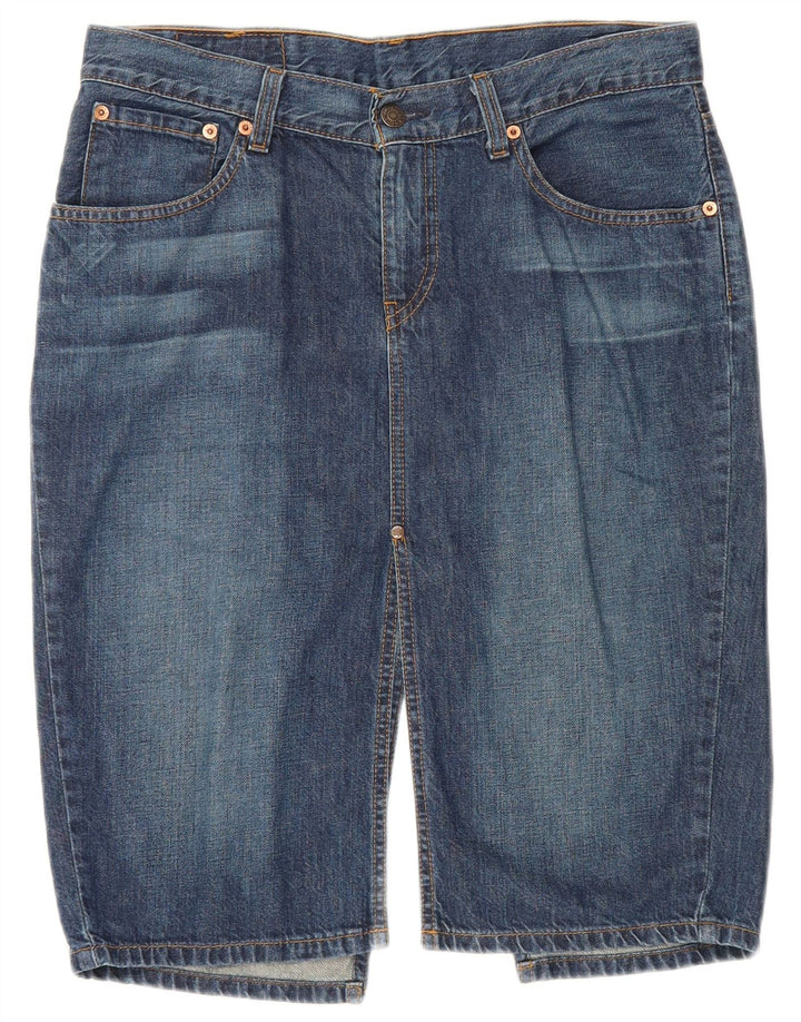 Levi's ženska 669 traper suknja W32 veliki plavi pamuk