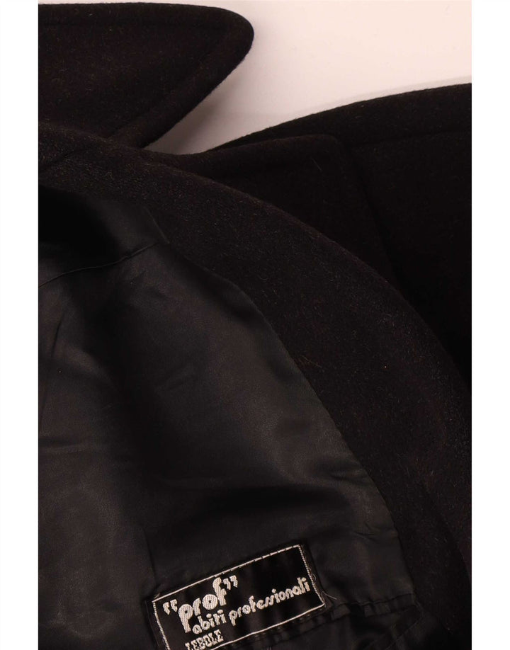 Vintage muški dvoredni kaput UK 36 Small Black