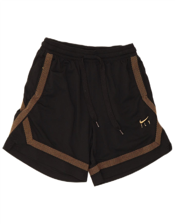 Nike muške Dri Fit sportske kratke hlače Male crne geometrijske poliesterske hlače