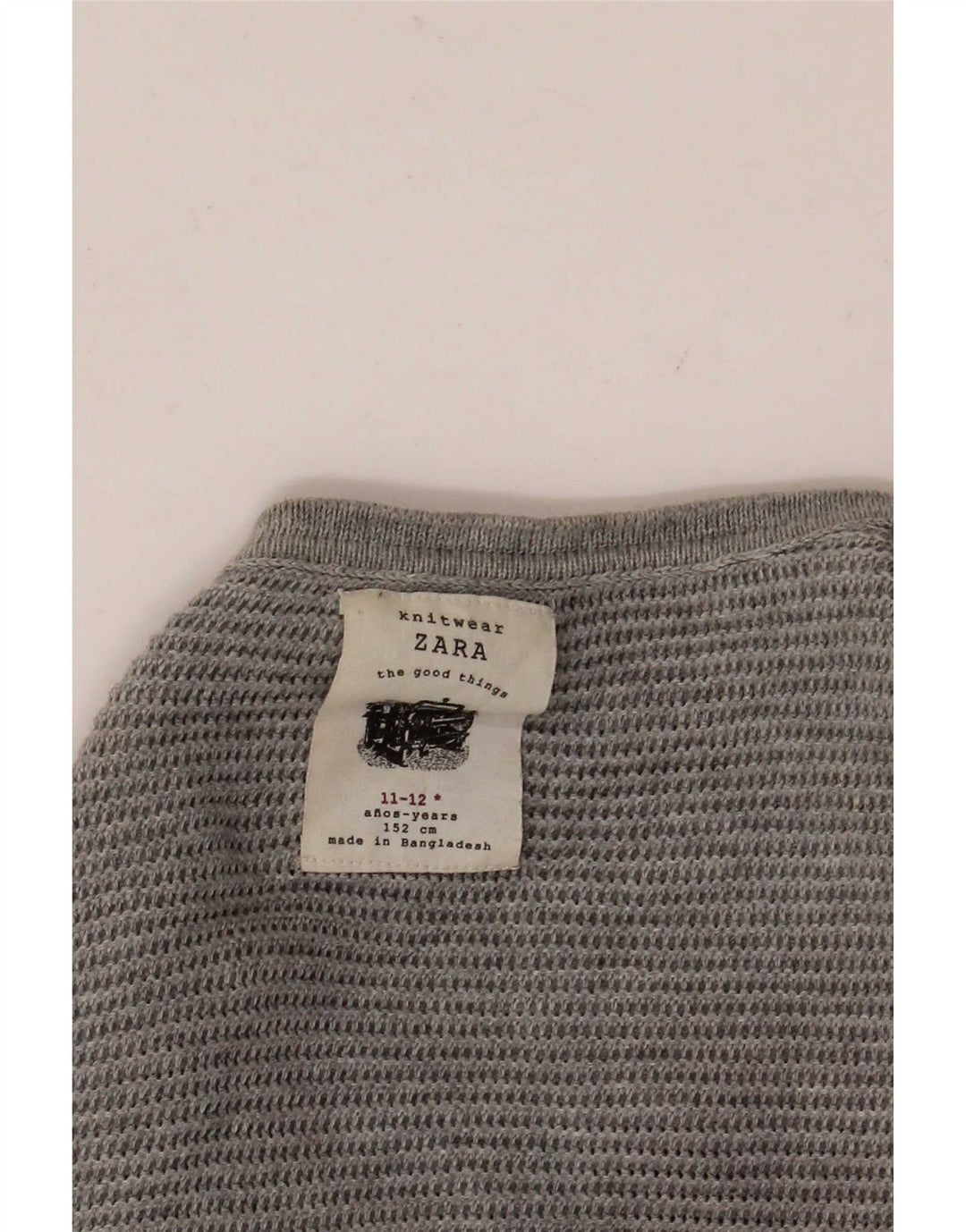Zara pulover s okruglim izrezom za dječake 11-12 godina, sivi