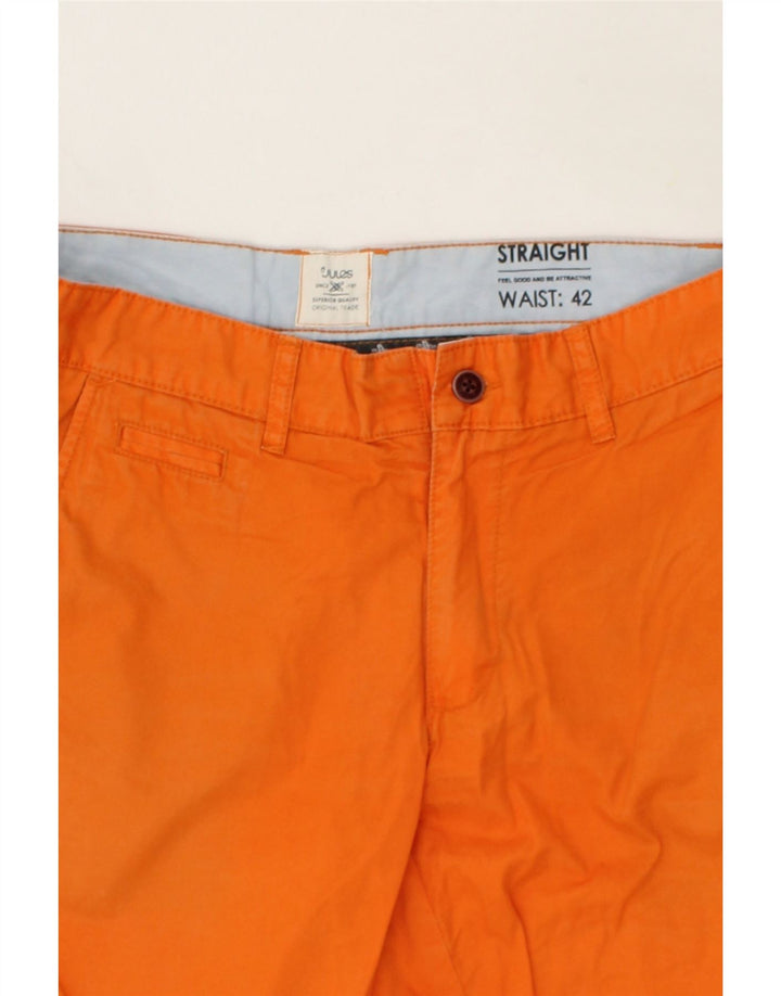 JULES Womens Chino Shorts W34 Large Orange Cotton Vintage Jules and Second-Hand Jules from Messina Hembry 
