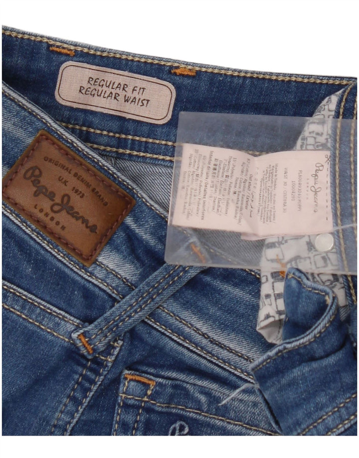 PEPE JEANS Ženske traper kratke hlače standardnog kroja W30 Srednje plavi pamuk