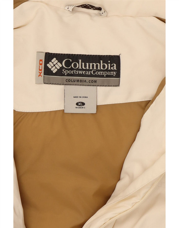 COLUMBIA ženska podstavljena jakna s kapuljačom UK 18 XL bijeli poliester